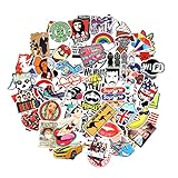 8 Series Stickers 100 pcs/pack Stickers Variety Vinyl Car Sticker Motorcycle Bicycle Luggage Decal Graffiti Patches Skateboard Stickers for Laptop Stickers For Kid And Adult (Series B)