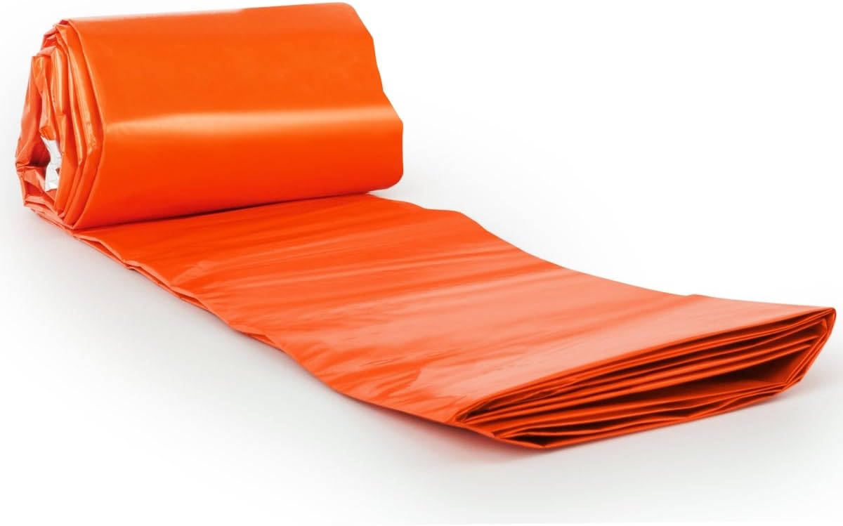 Life Bivy Emergency Sleeping Bag Thermal Bivvy - Use as Waterproof Emergency Blanket, Mylar Sleeping Bag, Survival Sleeping Bag - Includes Nylon Bag with Survival Whistle + Paracord String (Orange) : Sports & Outdoors