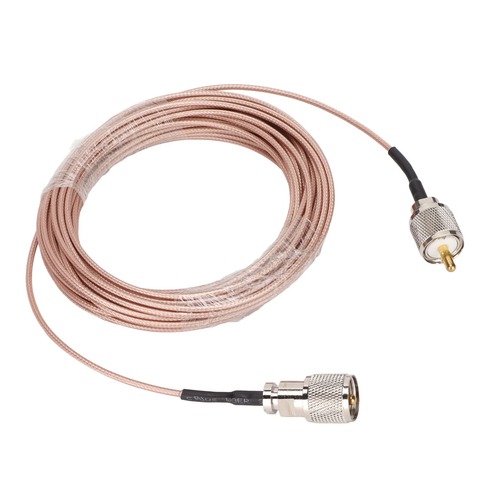 Elprico PL259 Coaxial Cable, 10m Length Low Loss Professional Good Transmission Radio Coaxial Cable for Antenna SWR Meter