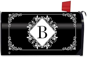 Briarwood Lane Black and White Monogram B Mailbox Cover