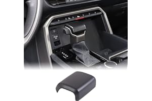 Aunginsy Shifter Gear Hand Brake Trim Cover Compatible with Toyota Tundra/Sequoia 2022-2025 Tacoma 2024+ Car Center Console Gear Shift Head Protection Cover Automatic Gear Shift Knob Cover Accessories