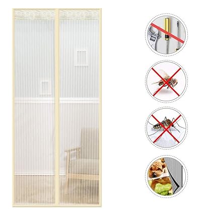 Amazon Com With Heavy Duty Mosquito Patio Screens Patio Door Mesh