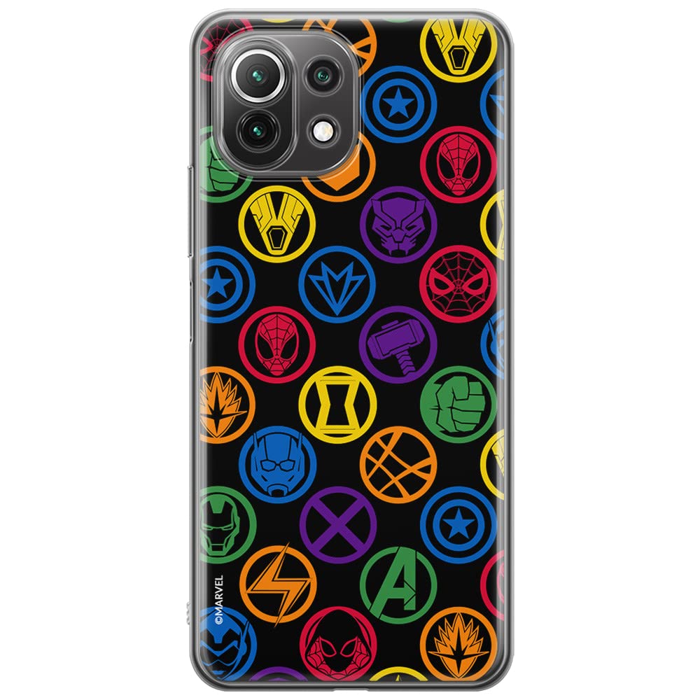 ERT GROUP mobile phone case for Xiaomi 11 Lite 4G/5G original and officially Licensed Marvel pattern Avengers 022, case made of TPU — image 1