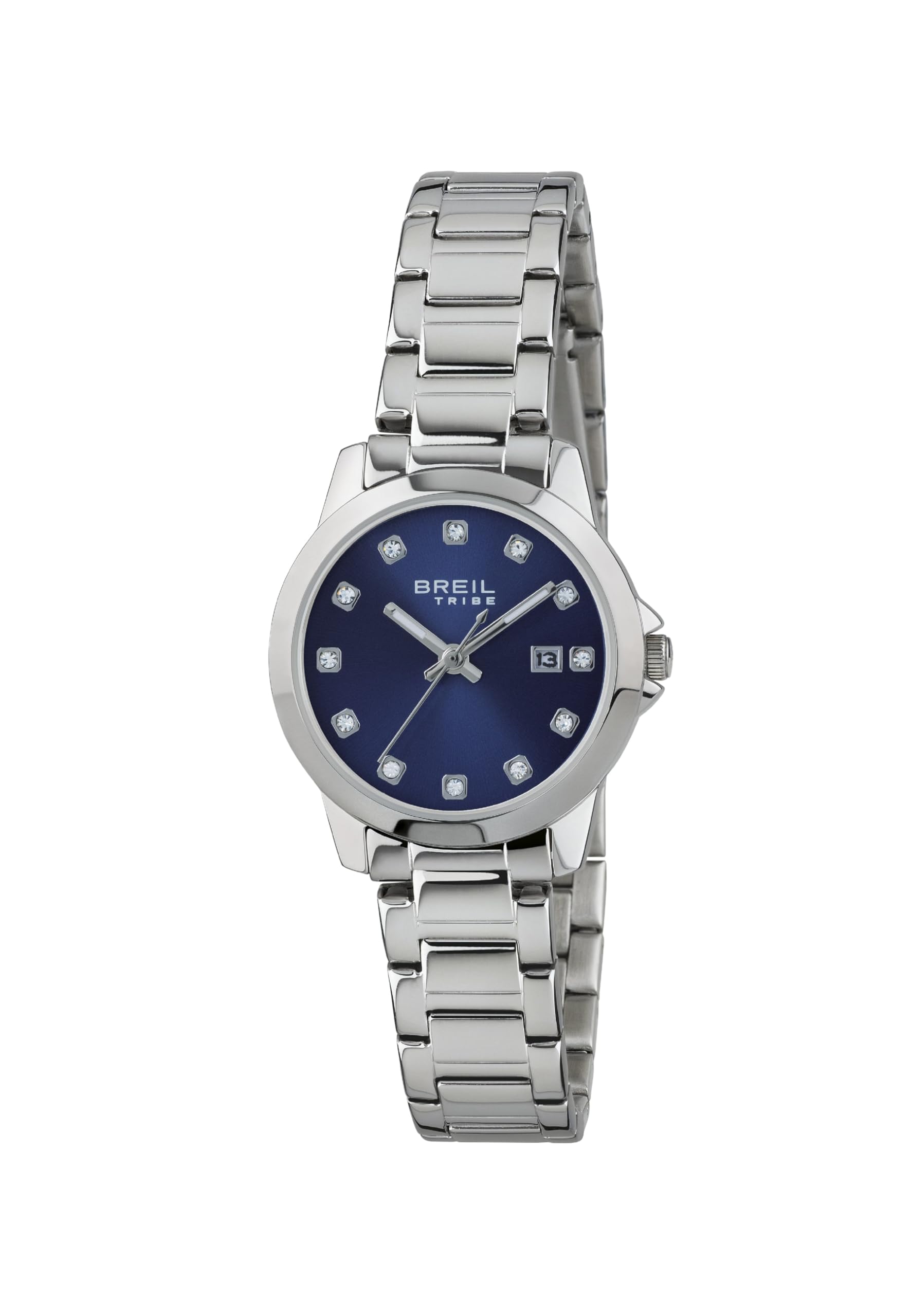 Breil - Women's Collection Watch Classic Elegance EW0409 - Lady's 3 Hands Quartz Movement Watch - Steel Case and Stainless Steel Watch Strap - 28 mm