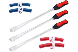 P1TOOLS 14.5" Tire Spoons Iron Lever Tire Changer and Rim Protector Professional Tire Changing Tool for Motorcycle, Dirt Bike, Lawn Mower