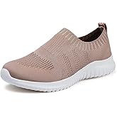 konhill Women's Slip On Sneakers Non Slip Walking Shoes Breathable Mesh Work Casual Lightweight Tennis Workout Shoes