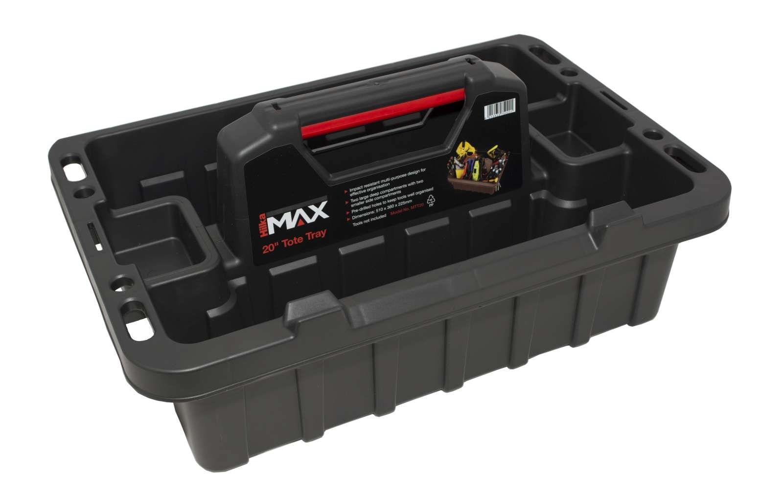 Hilka MTT20 20-Inch Maximum Tote Tray - Black