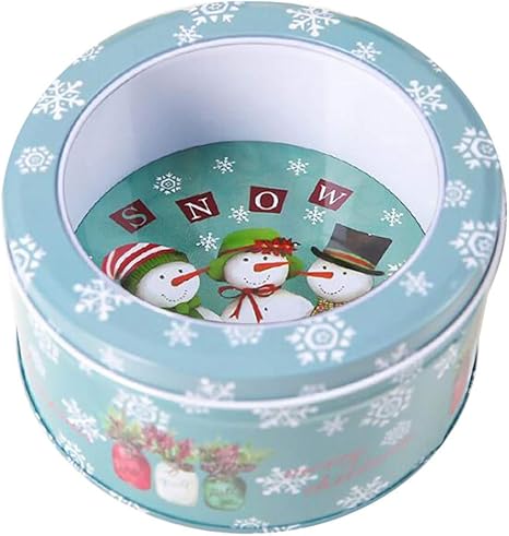 Amazon Com Mkcether Christmas Small Round Gift Tins Children
