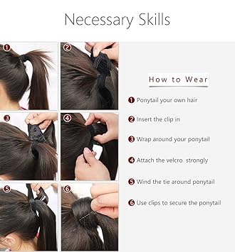 Amazon Com Pancy Ombre Ponytail Hair Extensions Wrap Around