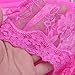 YiZYiF Men's Floral Lace Criss-Crossing Back Briefs Sissy Pouch Mooning Panties Rose X-Large(Waist 29.5-44.0