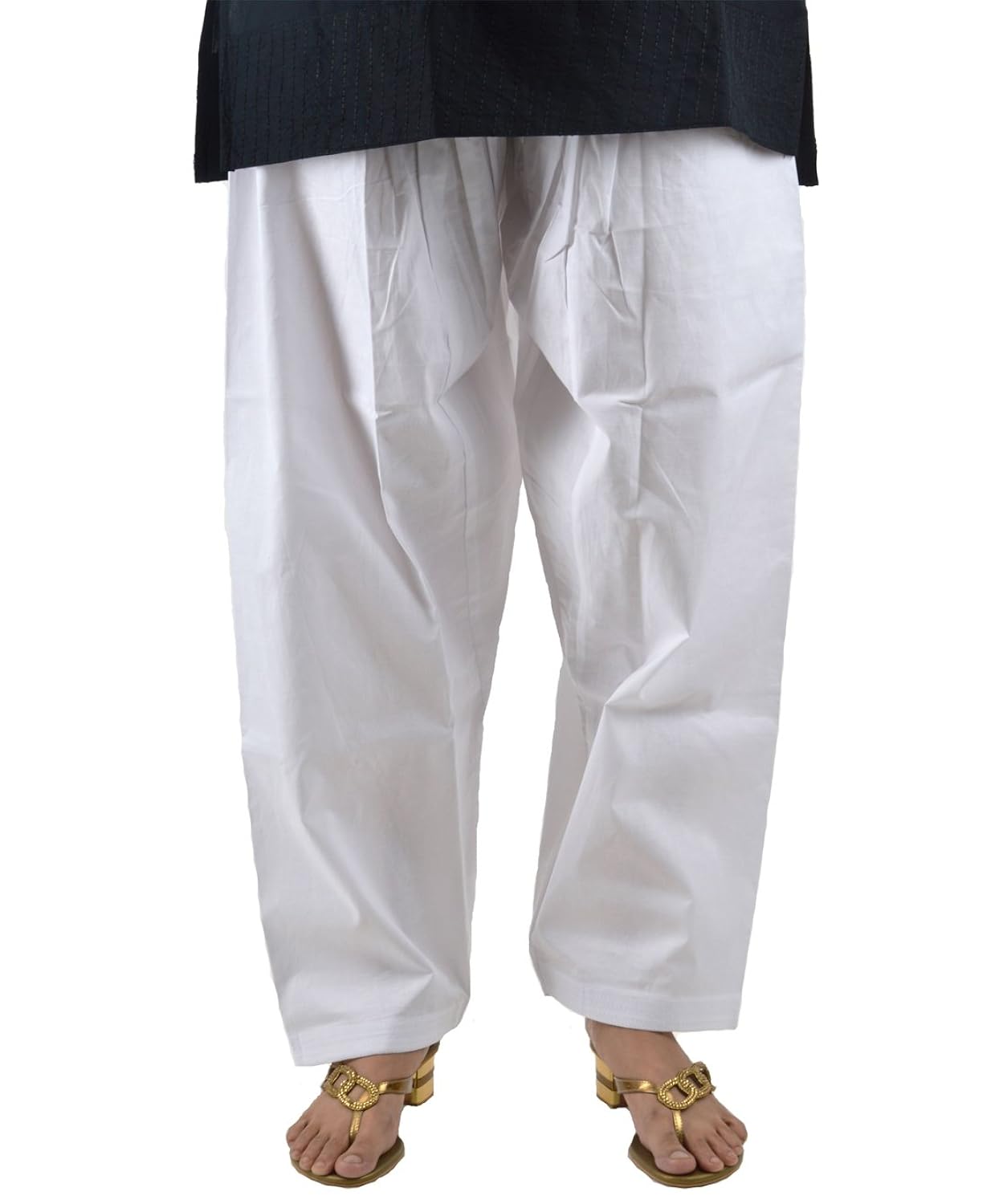 neha fashion [neha fashion] women's cotton salwar (white_free size)