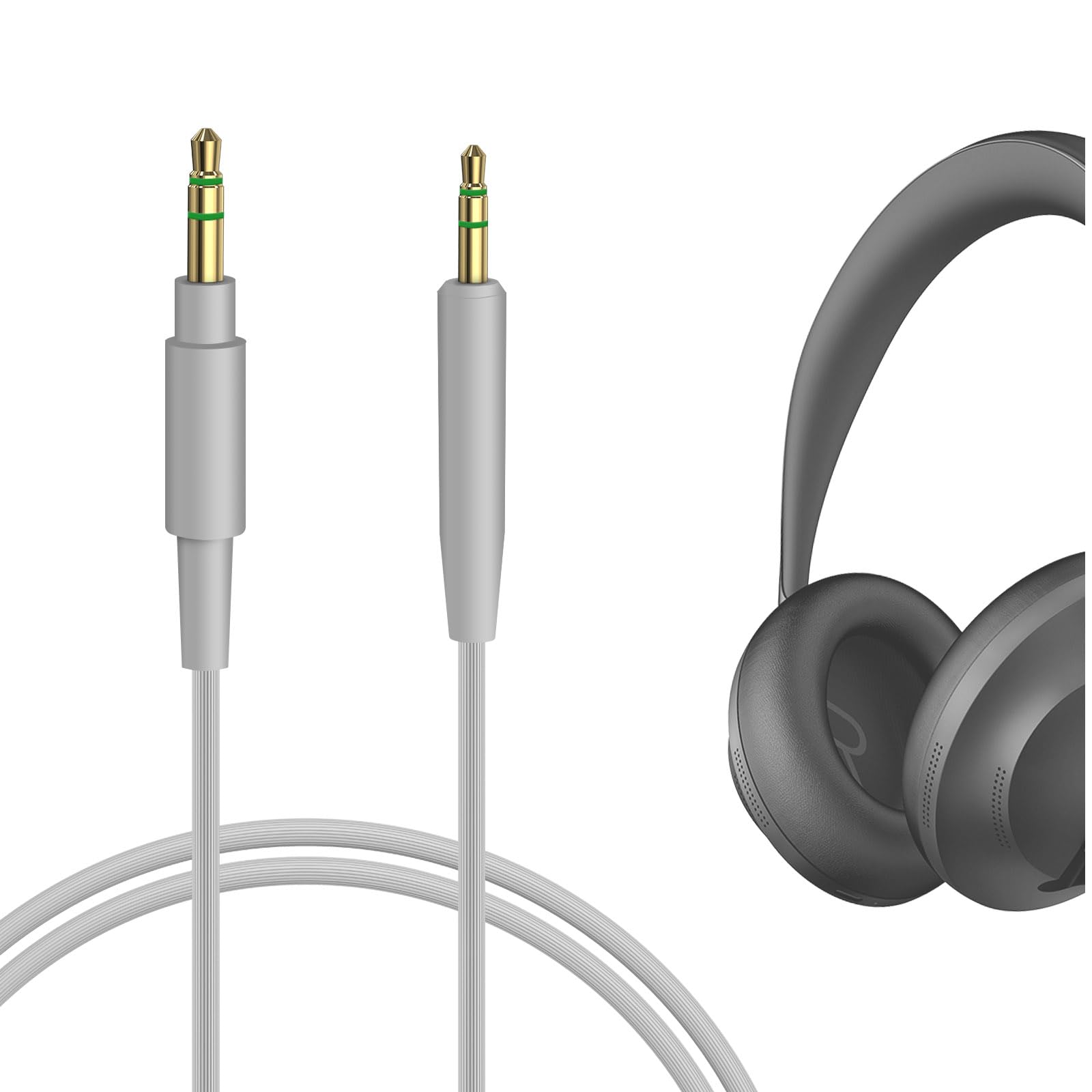 GEEKRIA Audio Cable Compatible with Bose 700, QuietComfort Ultra, QC 45/35II/35/25/SE Headphones, 3.5mm to 2.5mm Replacement Stereo Cord (4 ft/1.2 m)