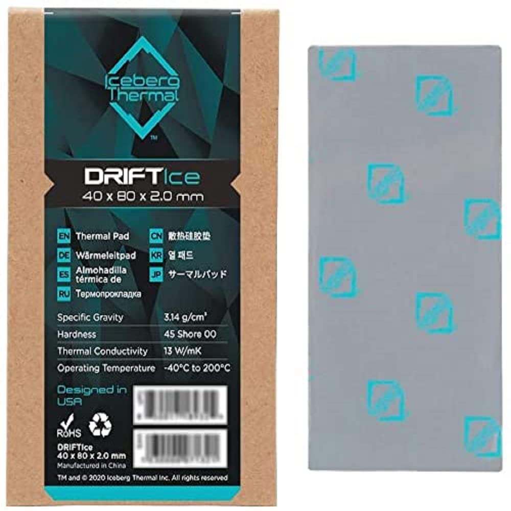 Iceberg Thermal Driftice Thermal Pad 80mm x 40mm x 2.0mm