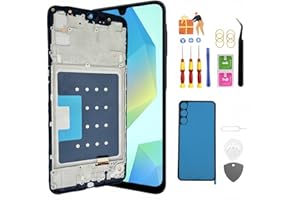 HYYHFIX Galaxy A16 5G LCD Display Screen Assembly Replacement for Samsung A16 5G Touch Digitizer Screen with Frame Toolkits SM-A166U A166U1 A166W A166P A166M/DSN with Frame (Not for 4G)