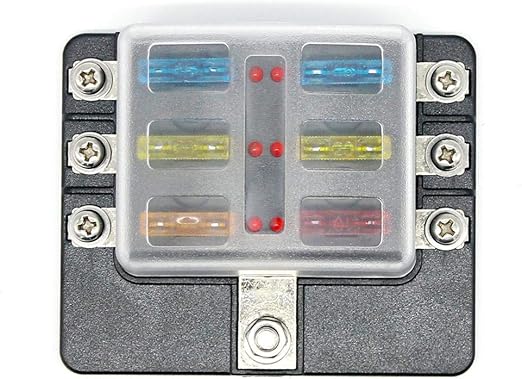 6-Fach Flachsicherung Sicherungskasten Sicherungsblock: Amazon.de