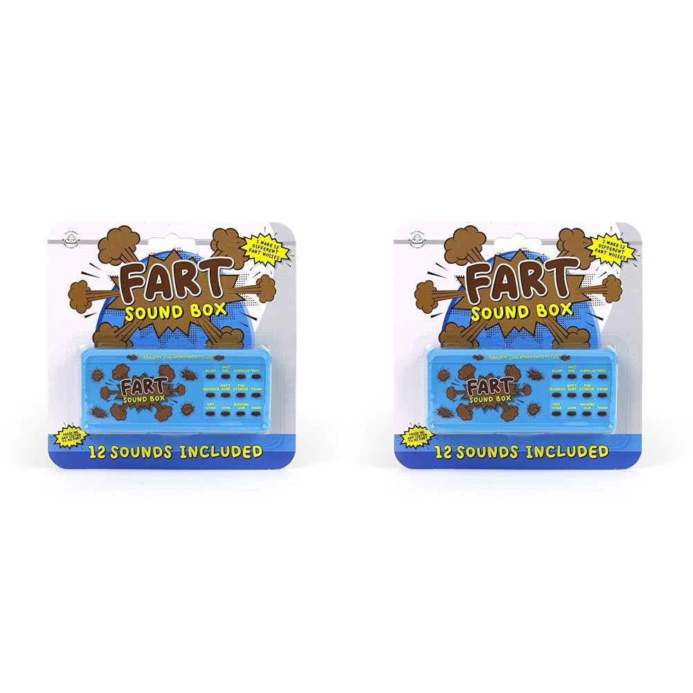 Gift Republic GR452093 Fart Sound Box,Blue (Pack of 2)