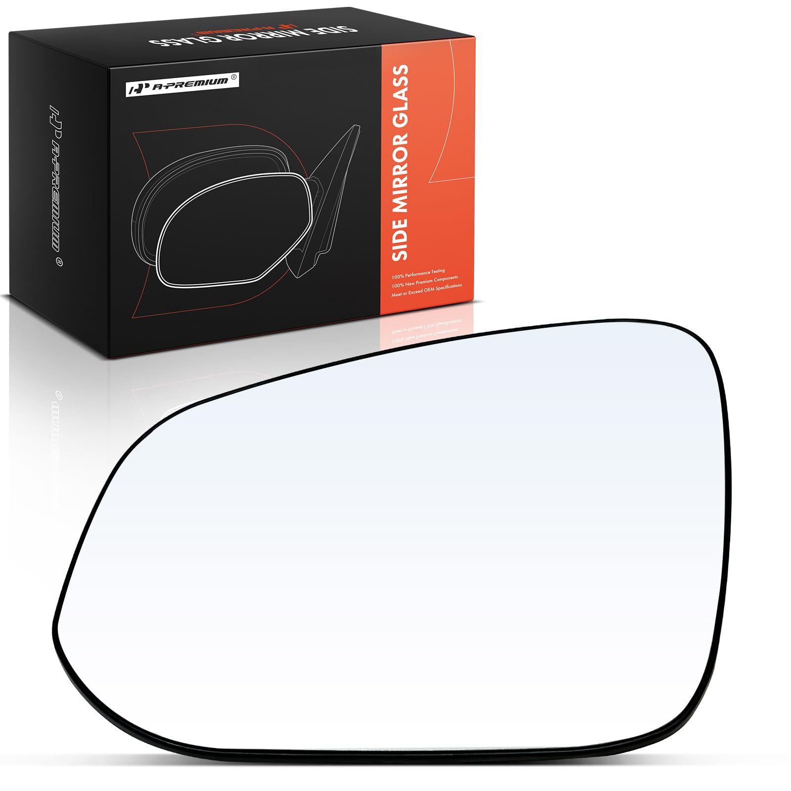 Photo 1 of A-Premium Left Driver Side Heated Mirror Glass with Backing Plate Compatible with Toyota RAV4 2013-2018 - Exterior Side View Flat Mirror, Built in North America, Replace # 879610R090