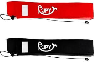 JPY 2 Pcs Neoprene Fishing Rod Sleeve Protective Rod Covers for Fishing Poles Hook-Resistant Rod Storage Case Fits Spinning Casting Trolling Rods