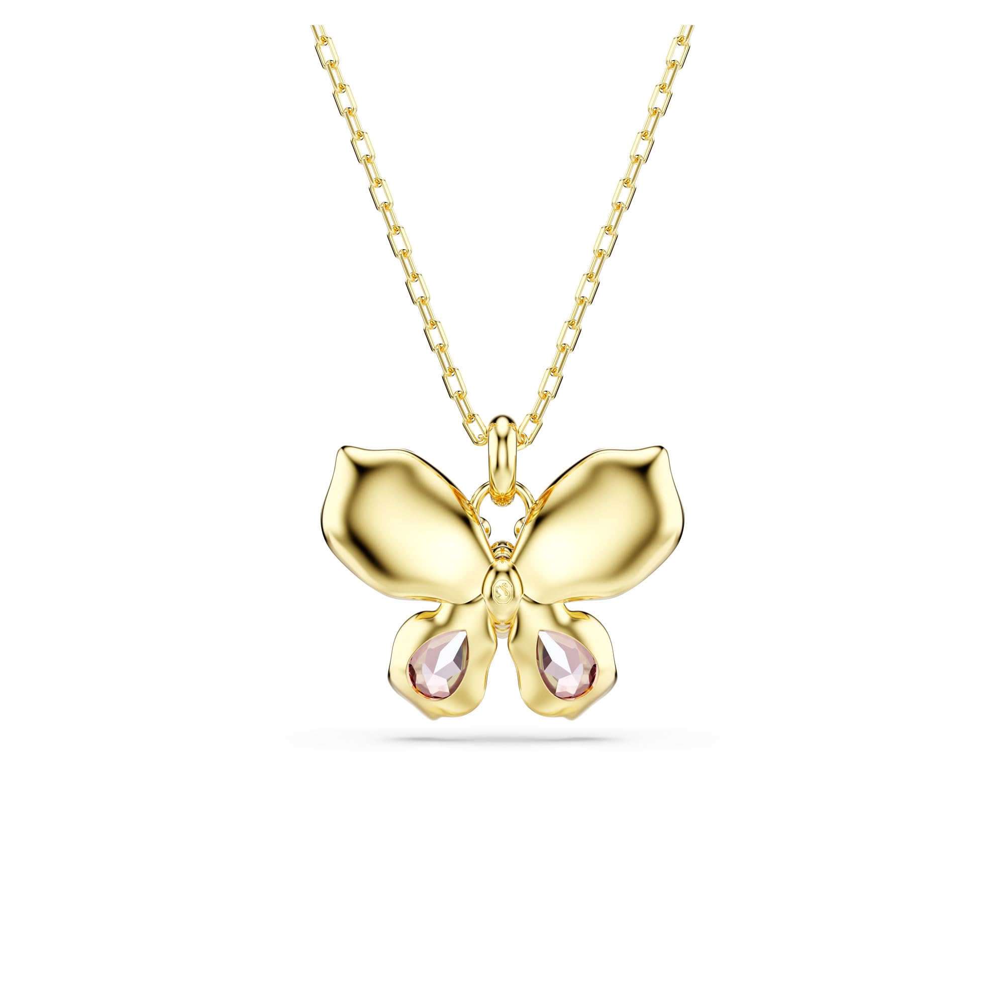 Swarovski Idyllia Pendant, Mixed cuts, Pavé, Butterfly, Multicolored, Mixed Metal Finish