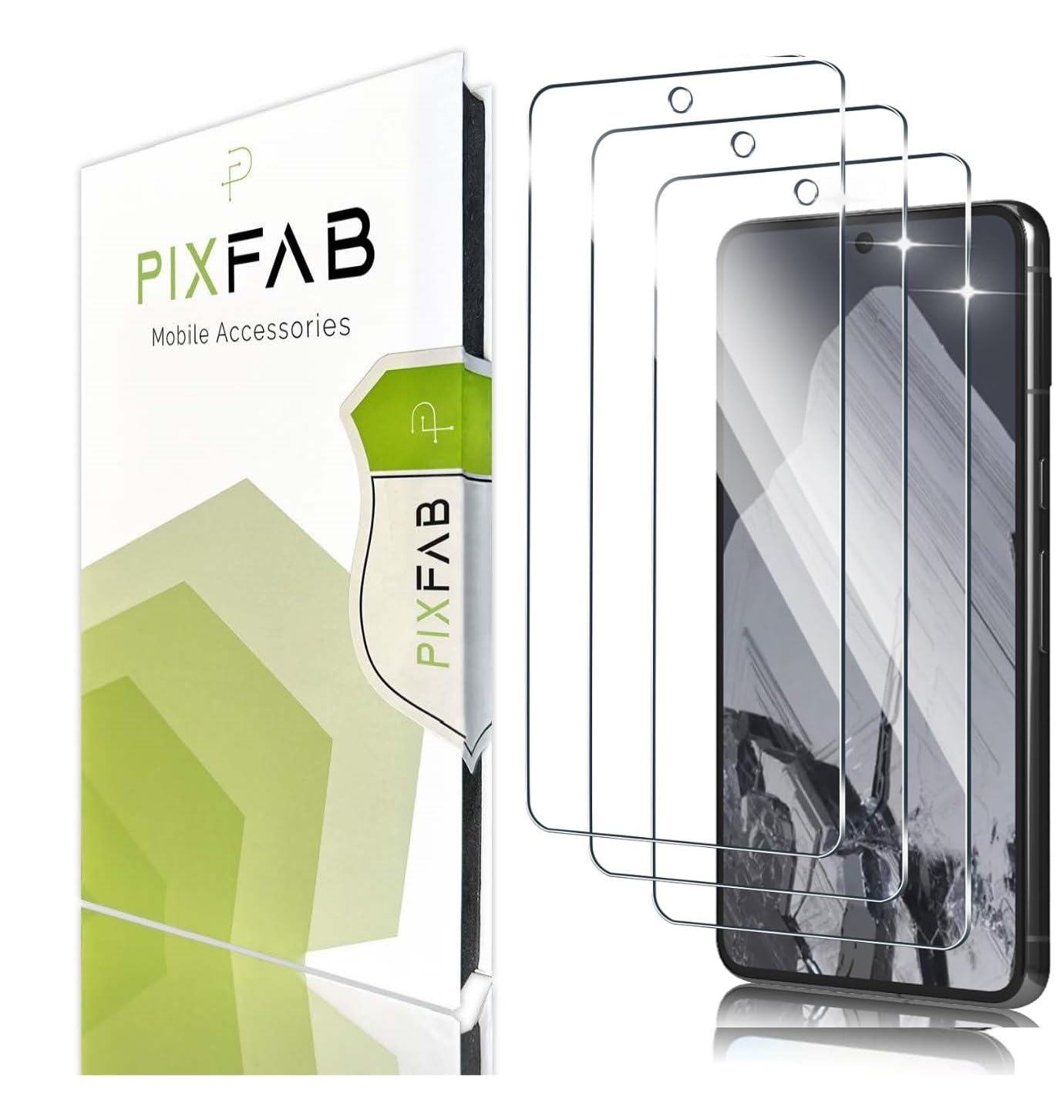 for Google Pixel 8A Tempered Glass, Screen Protector Anti Scratch and Anti Shatter Film, [Case Friendly] HD Clear Premium, 9H Tempered Glass [Pack of 3]