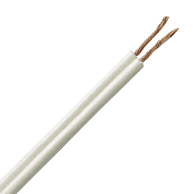 Kopp 151310847 Zwillingsleitung A03VH-H, 2 x 0.75 mm², 10 m, weiß