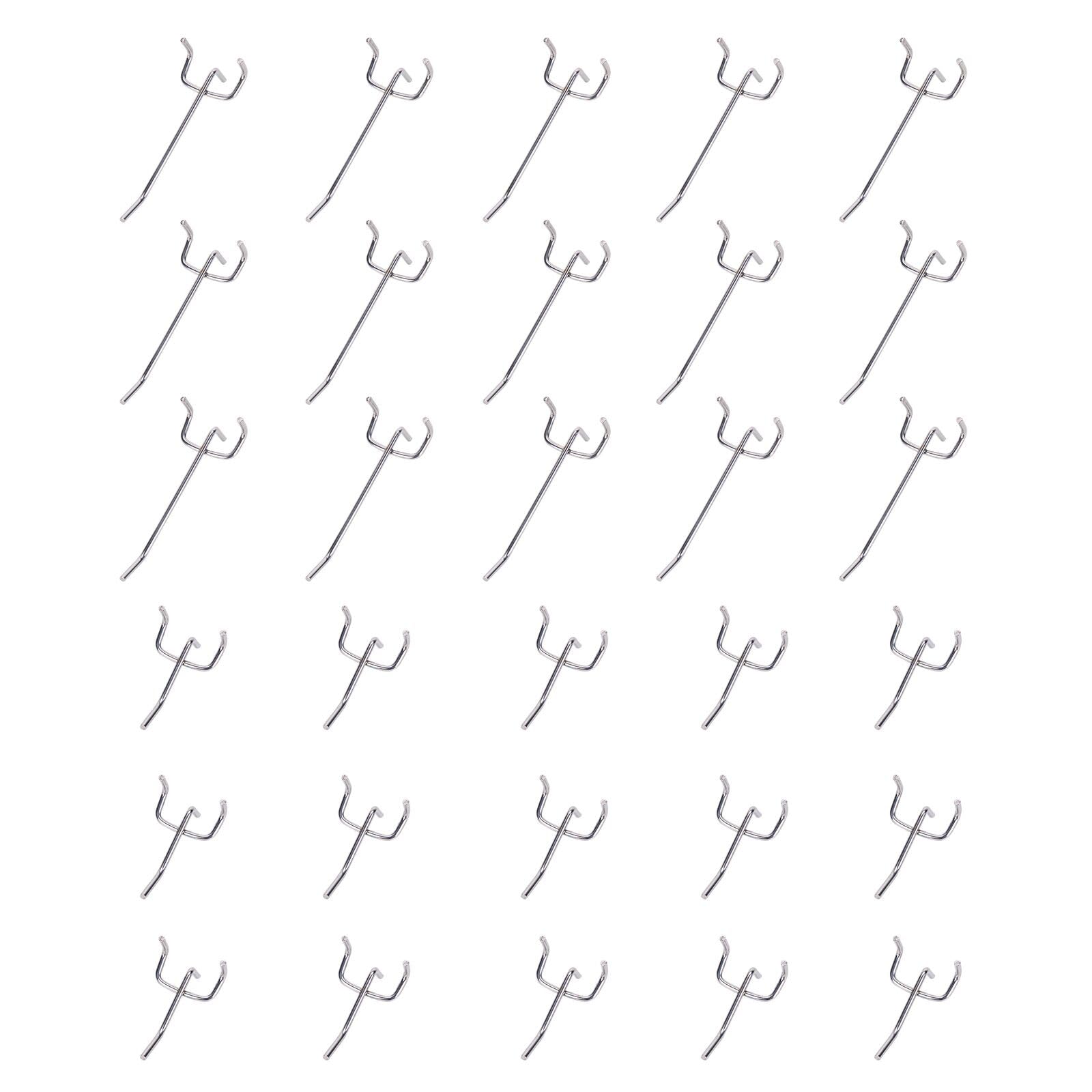 Sewokon 30pcs pegboard Hooks,Display Hooks,peg Board Hook,slatwall Hooks