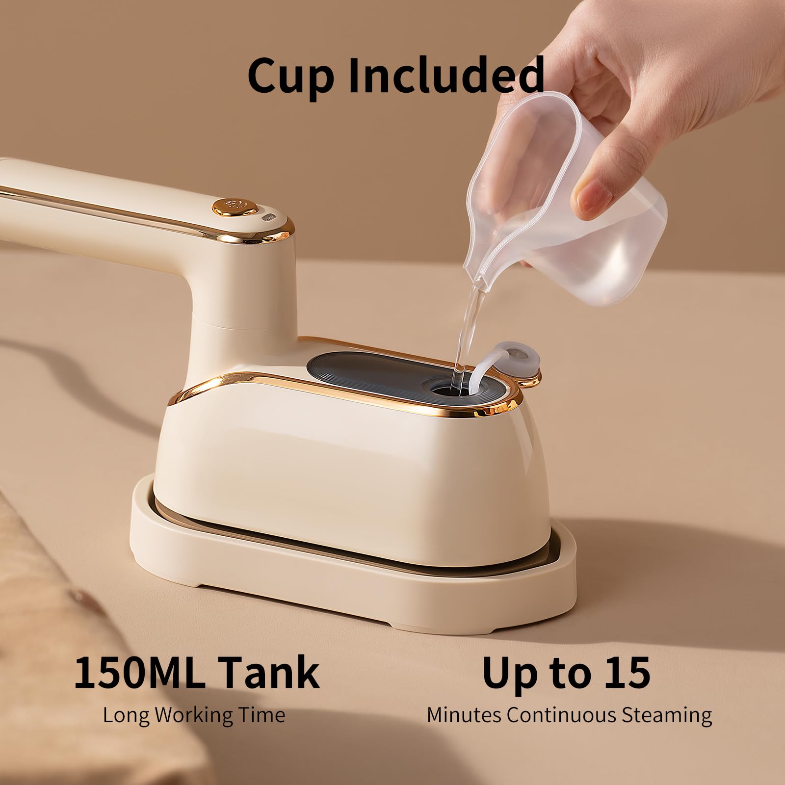 Clothes Steamer Iron Travel Size,1200W Garment Steamer Portable Mini Travel Steamer for Clothes, Removing Wrinkle,150ML Capacity Small Travel Steam Iron for Clothes, Compact Size and Lightweight