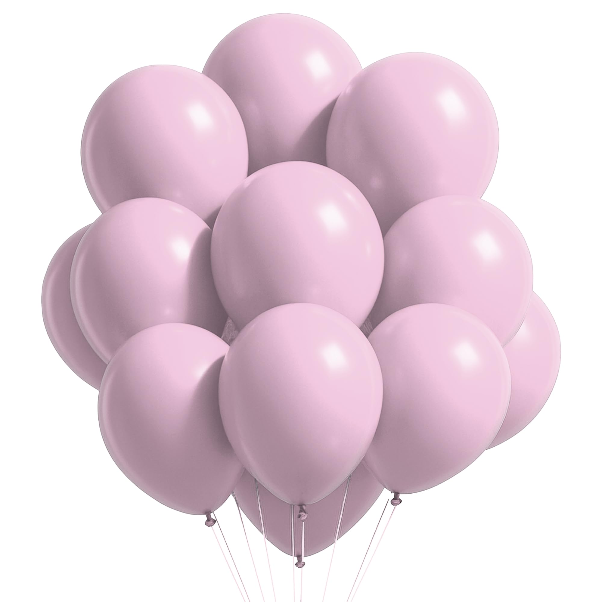 Trimming Shop 10 Inch Premium Latex Balloons, Thick Strong Baby Pink Party Balloons for Birthday Decorations, Wedding, Baby Shower, Balloon Arch, Garland, Helium or Air Use, 50pcs
