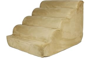 Snoozer Scalloped Pet Ramp, Medium, Camel