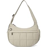Shoulder Bag for Women Small Puffer Purses Crescent Bag Hobo Handbags with Adjustable Strap for Daily