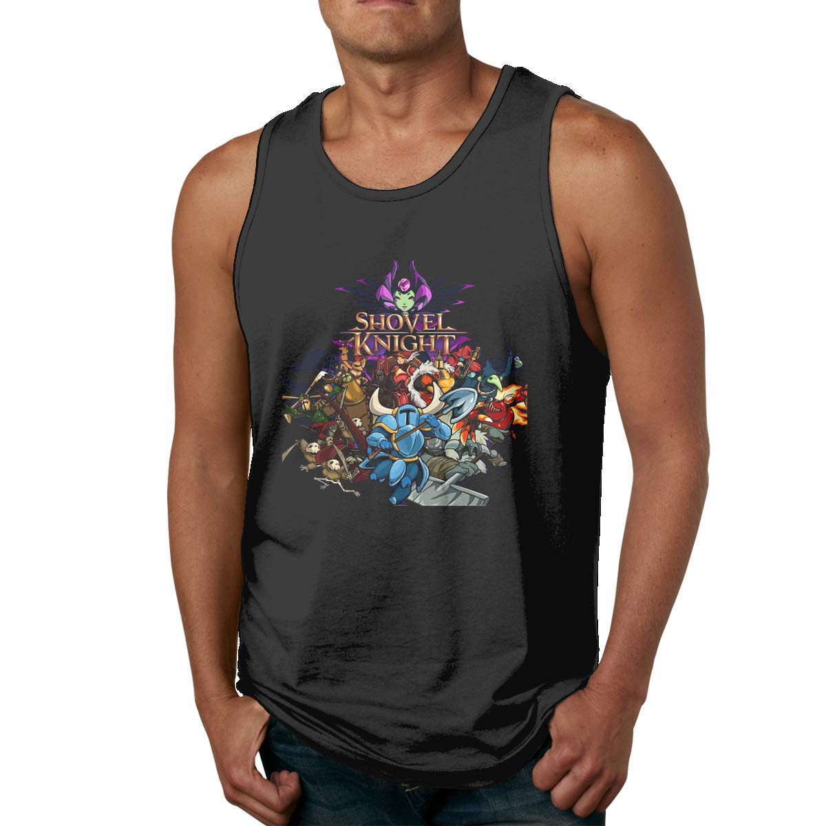 Fashion Ness Sleeveless Tank Tee With Shovel Game Knight Design Shirts