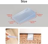 Tahikem 8 Pcs Plastic Clear Table Leveling Shims Wedges 50x30x2/10mm view 5
