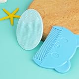 Aolso Baby Hair Brush and Comb Set Blue 2 Pcs for Newborns Toddlers view 6