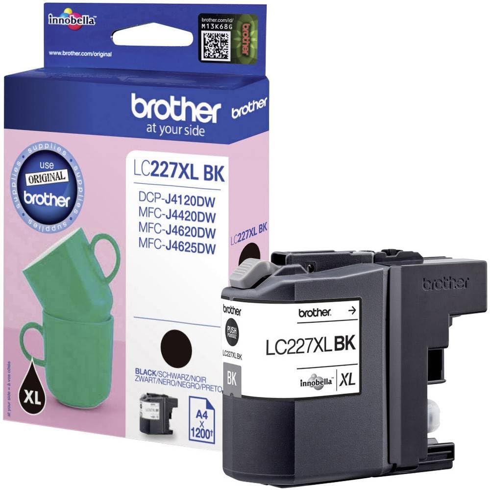 Brother LC-227XLBK Inkjet Cartridge, Black, Single Pack, High Yield, Includes 1 x Inkjet Cartridge, Brother Genuine Supplies