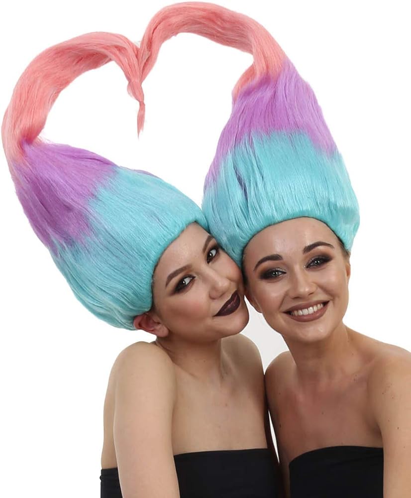 Wig For Cosplay Adult Women Twin Trolls Style Hw 1438 Hm 178 Beauty Amazon Com