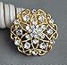 Your Perfect Gifts 40 pcs Gold Rhinestone Brooches Set Crystal Wedding Invitation Brooch Bouquet Wholesale Lot AMBR664