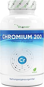 Picolinato de cromo - 200 mcg de cromo puro por comprimido ...