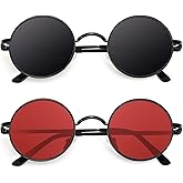 CGID Retro Round Polarized Sunglasses Mens Womens Circle Metal Hippie Shades UV400 Protection E01