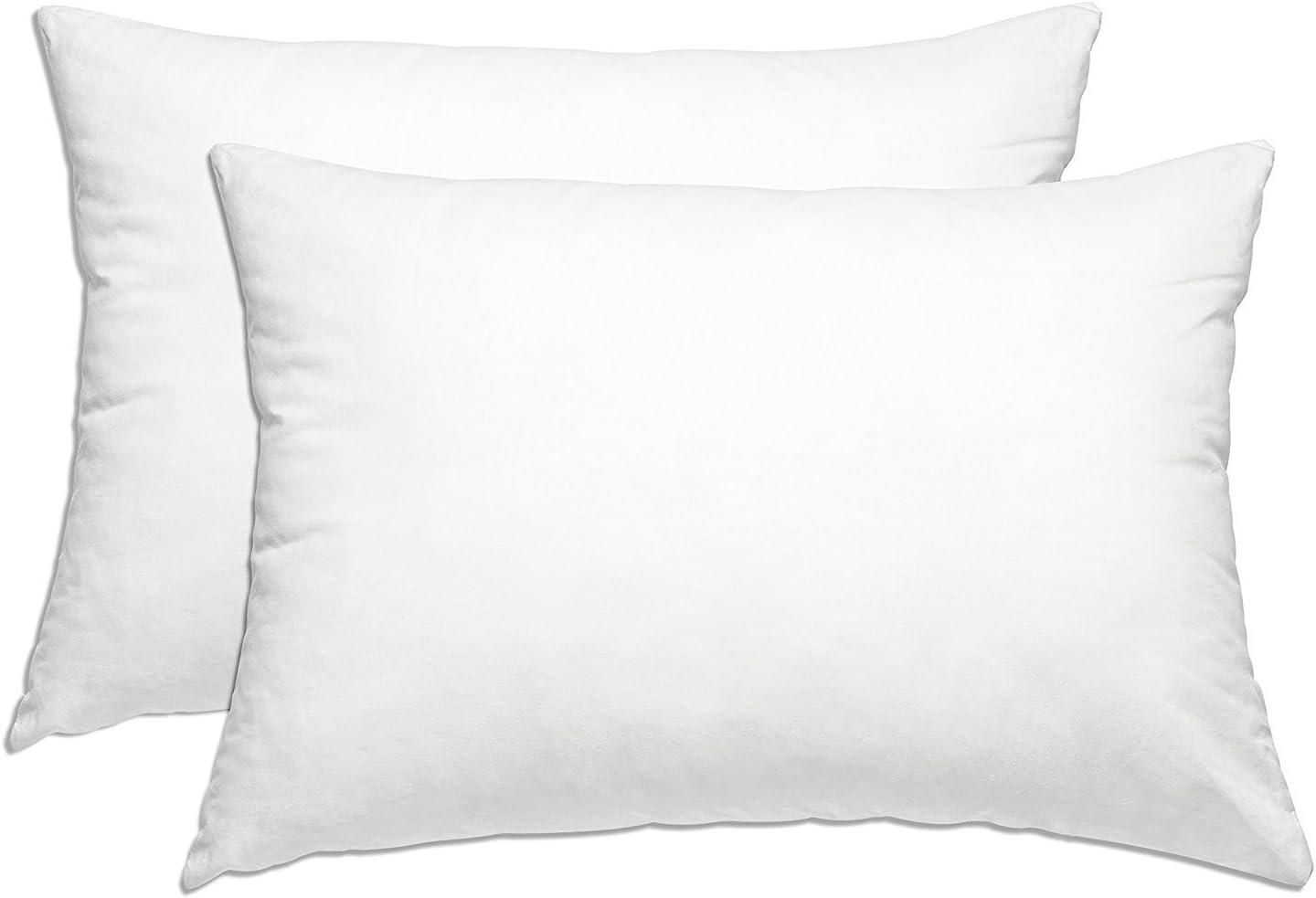 Super Soft Plush , Resistant Down Alternative Toddler Bed Pillow - Super Soft Lightweight Poly Fiber Fill -100% Cotton Cover - Toddler Size 13 x 18 (Set of 2)