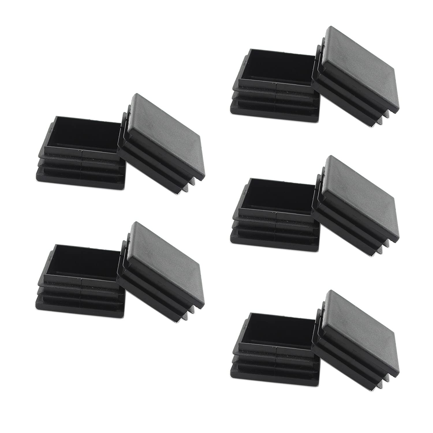 Photo 1 of 10 PCS Square Plastic Plugs,ULIFESTAR Glide Insert Pipe Tubing End Cap,Plastic Tubing Plug,Durable Chair Glide for Chair Table Stool Leg,Pipe,Stainless Steel Tubing,Tube Pipe Hole 45x45mm/1.77x1.77''