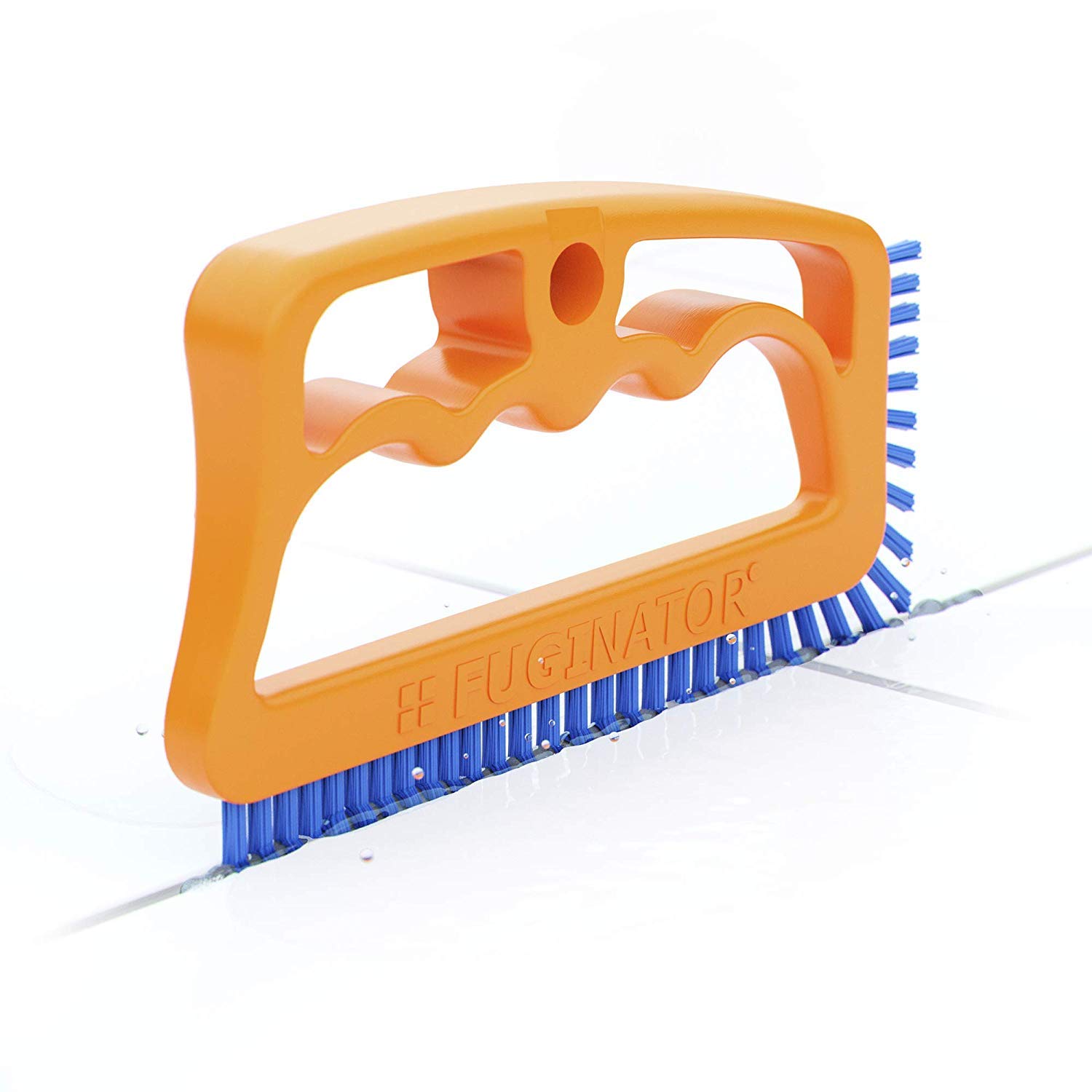 Fuginator Scrub Brush for Tile and Grout Stiff Nylon Bristle Scrubbing