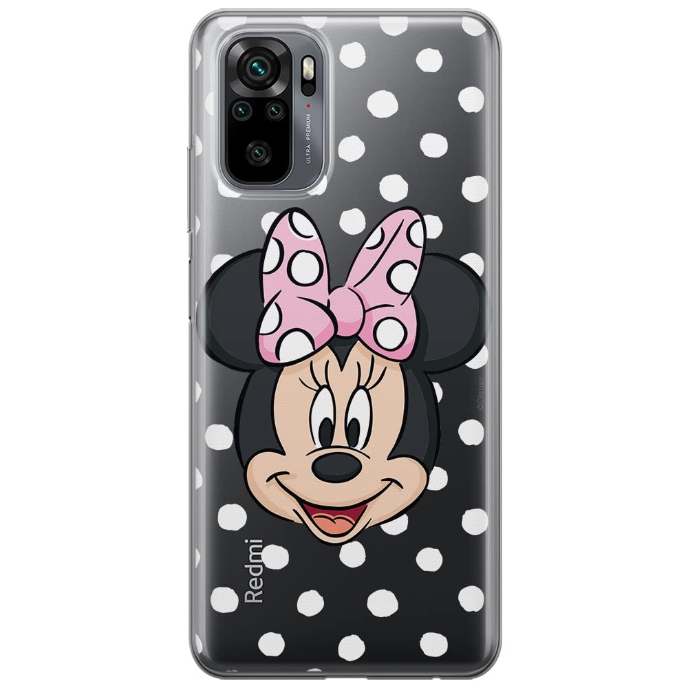 ERT GROUP mobile phone case for Xiaomi REDMI NOTE 10/ 10S original and officially Licensed Disney pattern Minnie 057 optimally adapted to the shape of the mobile phone, partially transparent