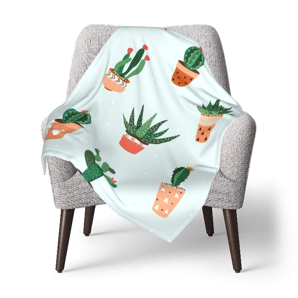 Succulents Cactus Baby Blanket Small Size Blankets