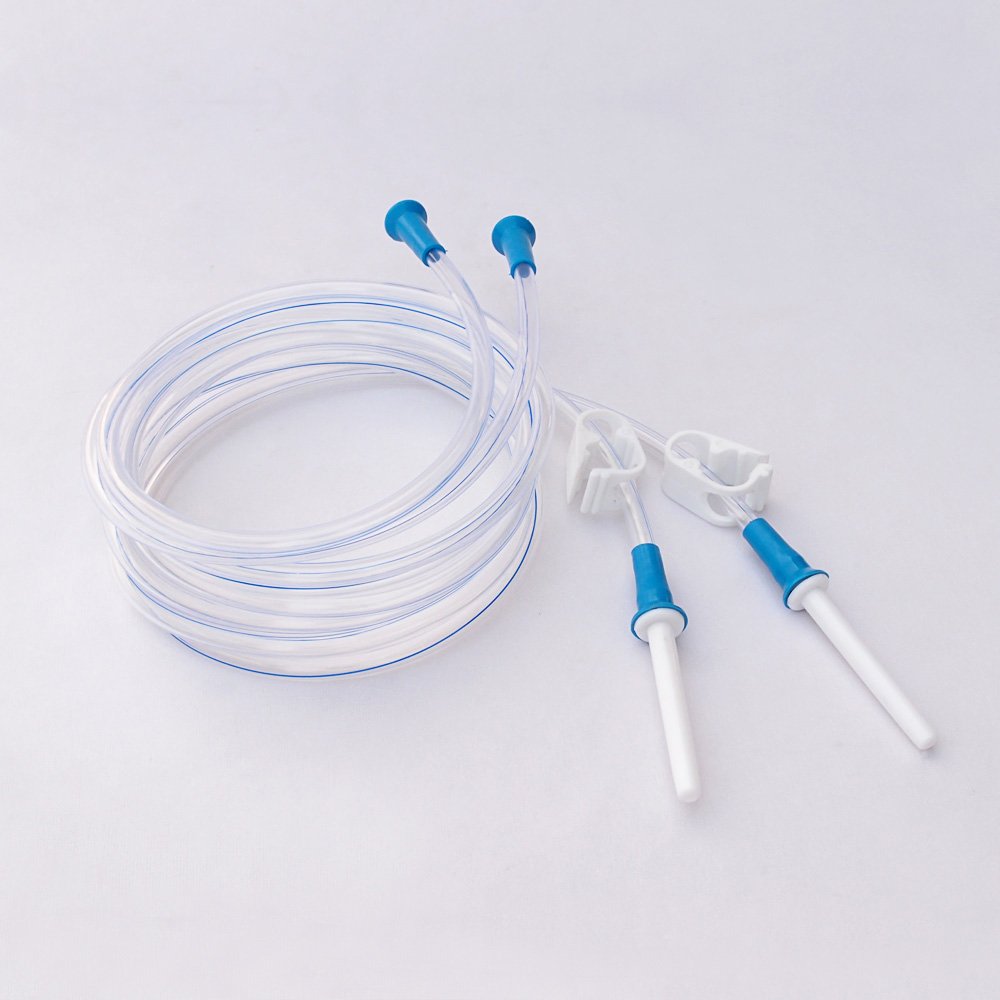 HealthAndYoga(TM) Replacement Enema Tubing with Clamp and Nozzle – Super Economical, Hygienic, Medical Grade PVC- 1.5 Meter - Compatible with Most Kits (2 Set)