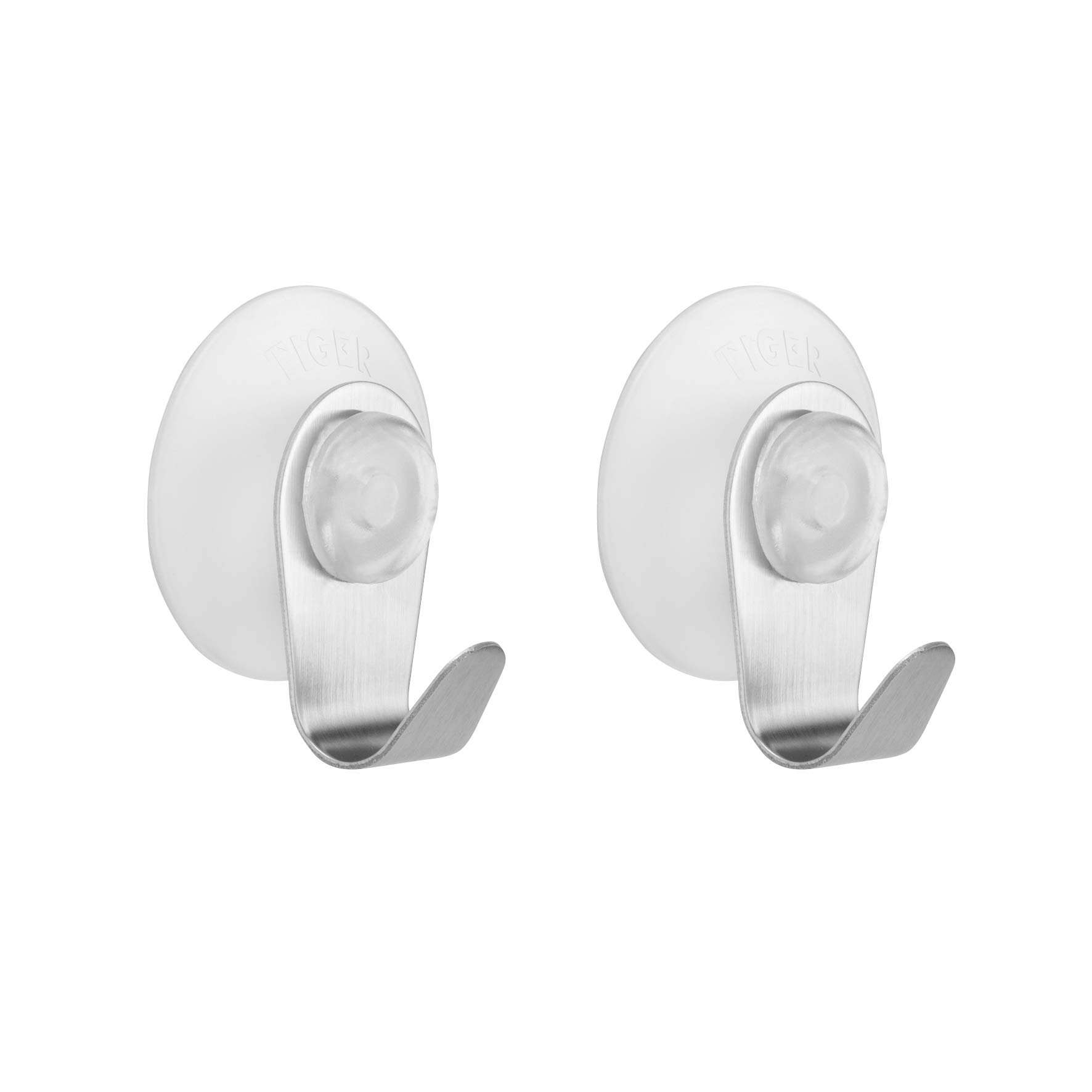 Tiger Hook Suction Cup, Metal, Multicolor, 2.7 x 3.9 x 6 cm
