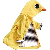 Admireme Toddler Baby Boy Girl Duck Rain Jacket Cute Cartoon Yellow Raincoat Hoodie Kids Coat Windbreaker School Outfit