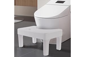 Qofikwi 6.7 Inch Step Stool,Portable Plastic Foot Stool,Non-Slip Potty Stool for Bathroom