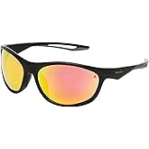 Foster Grant x Ironman Men's Glide Wrap Sunglasses, Black, 63mm