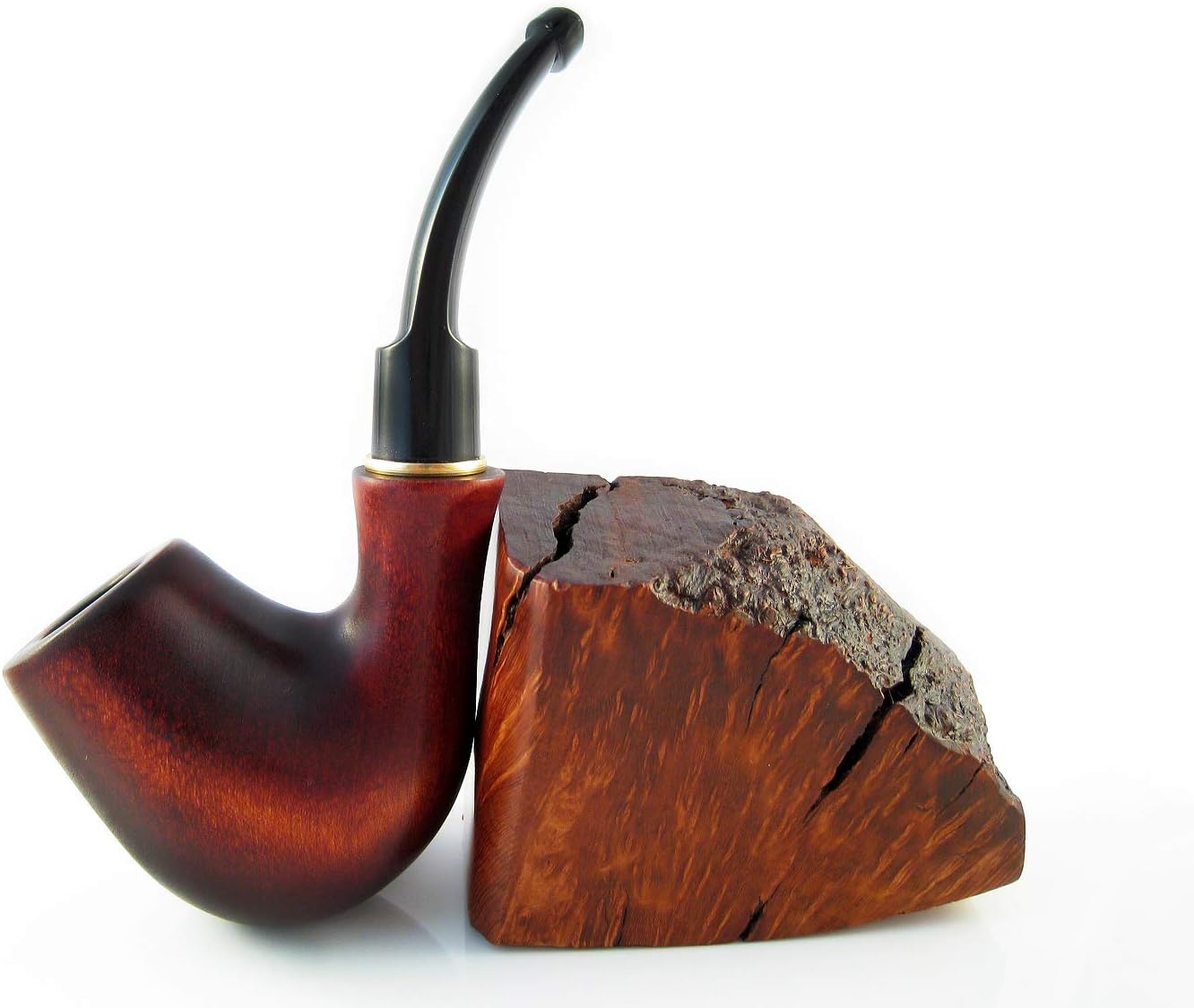 Brand New - "Sherlock Holmes" Tobacco Smoking Pipe of Pear Bent 5'' Carving Handmade.