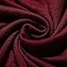 Fancyqube Women's Sexy V-Neck Twist Knot Front Long Bell Sleeve Blouse Tops Burgundy XL
